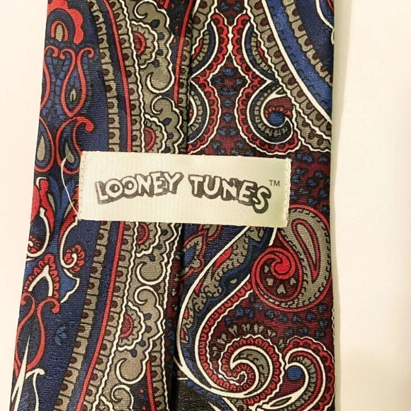 Vintage Looney Tunes Carrotblanca Tie Bugs  Bunny Cartoon Print - Picture 6 of 12